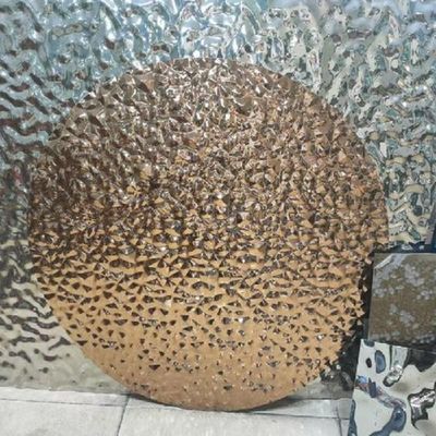 304 Embossed Water Ripple Design Pattern Stainless Steel Sheet 0.3 - 3.0mm Mirror Finishing