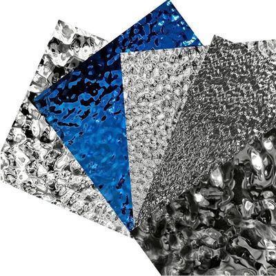 Mirror Gold Color Water Ripple Stainless Steel Sheet For Ceiling Decoration