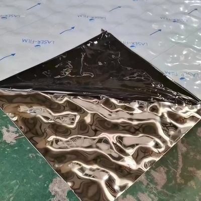 Water Ripple Stainless Steel Sheet For Dining Room Walls Ceiling Panels
