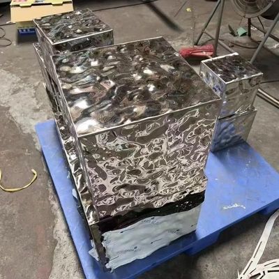 Water Ripple Pattern Plate Stainless Steel Sheet 0.4 - 1.5mm   4FT*8FT With Laser Film