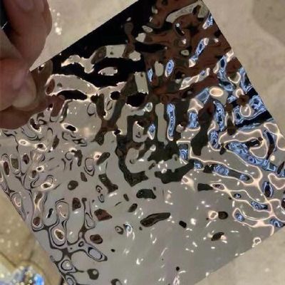 Stainless Steel Water Wave Sheet Water Ripple Pattern SS Sheet Gold Black Bright Mirror Surface