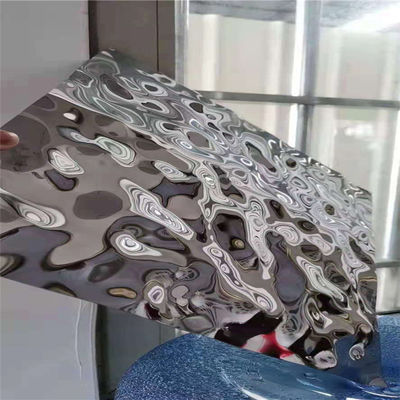 Small Wave Water Ripple Finish Stainless Steel Sheet Grade 304 Water Wave Sheet
