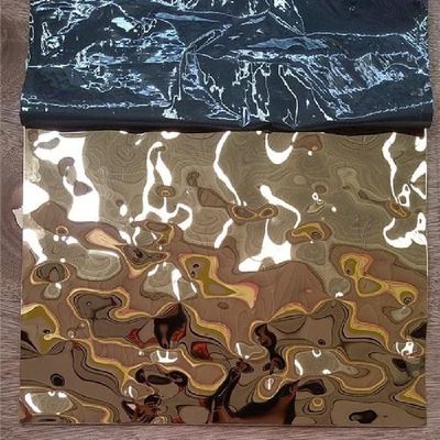 Small Wave Water Ripple Finish Stainless Steel Sheet Grade 304 Water Wave Sheet
