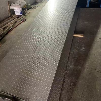 Anti Slip AISI Checker Plate Ss 304 Thickness 0.5 - 6.0mm