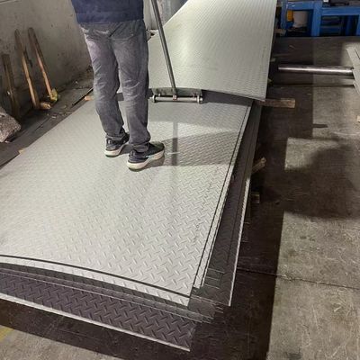 Anti Slip AISI Checker Plate Ss 304 Thickness 0.5 - 6.0mm