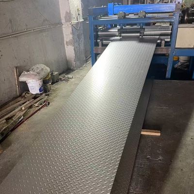 AISI201 AISI304 AISI316L AISI2205 SS Checker Plate Stainless Thickness 0.5 - 10.0mm