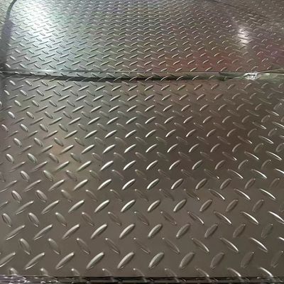 AISI201 AISI304 AISI316L AISI2205 Stainless Checkered Plate Thickness 0.5 - 8.0mm