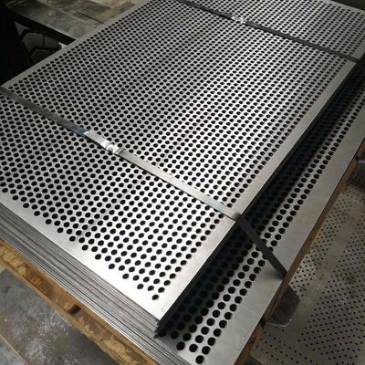 2mm Round Hole Perforated Stainless Steel Mesh Sheet 3.5mm Pitch Grade 304 316l