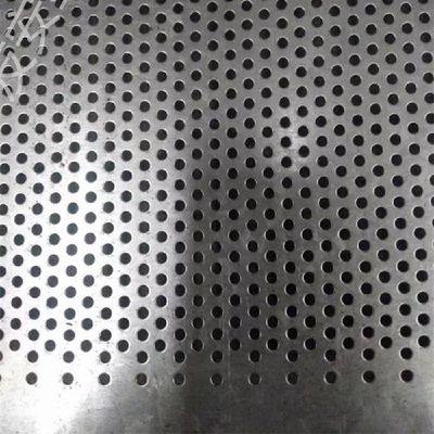 2mm Round Hole Perforated Stainless Steel Mesh Sheet 3.5mm Pitch Grade 304 316l