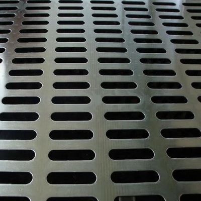 Slotted Hole Perforated Sheet Stainless Steel 201 304 316L Size 2 X 20/ 3 X 20 / 4 X 20mm For Follor Panel