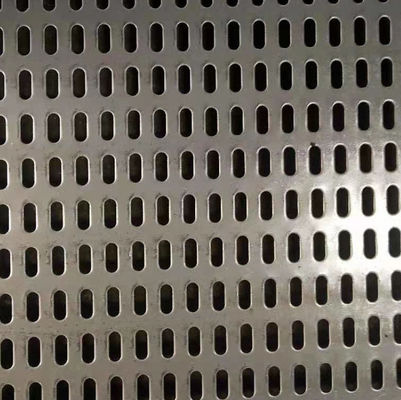 Slotted Hole Perforated Sheet Stainless Steel 201 304 316L Size 2 X 20/ 3 X 20 / 4 X 20mm For Follor Panel