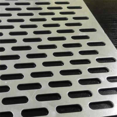 Slotted Hole Perforated Metal Sheet Stainless Steel Galvanized Steel Mild Steel Long Hole Sheet