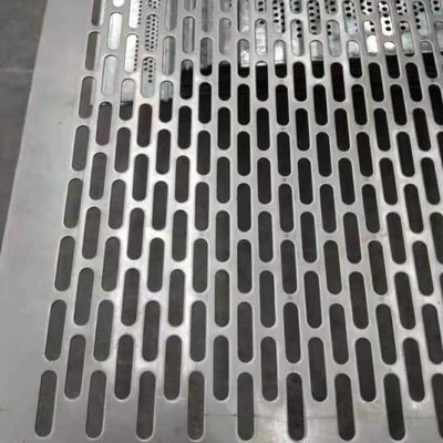 Slotted Hole Perforated Metal Sheet Stainless Steel Galvanized Steel Mild Steel Long Hole Sheet