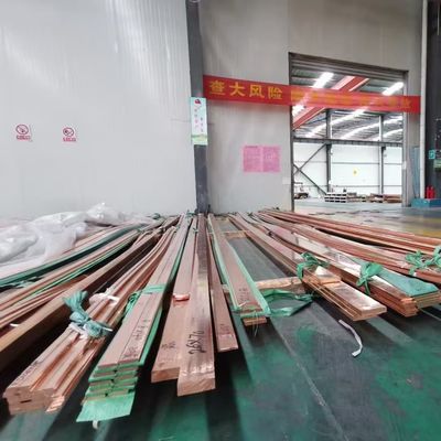 ASTM Standard Copper Flat Stock Smooth Surface Width 20 - 120mm Copper Electrode Plate