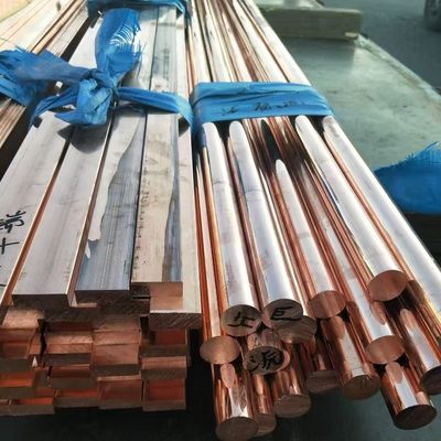 C110 copper flat bar , copper square bars Width EN 10204-3.1 Certificate