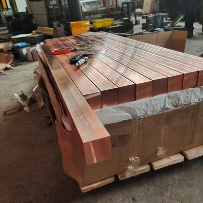C110 copper flat bar , copper square bars Width EN 10204-3.1 Certificate