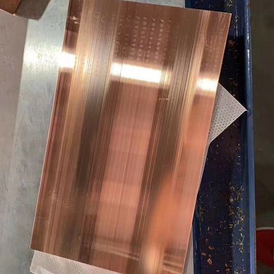 C110 Pure Copper Plate Sheet Alloy 110 Copper Flat Bars Slit Cutting Any Size
