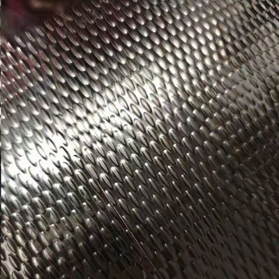 4ft*8ft Stainless Steel Embossed Sheet Plate Rice / Round / Rhomboid Pattern