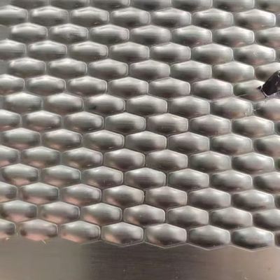 Stainless Steel Diamond Pattern Embossed Sheet / Diamond Pattern 3D SS Sheet