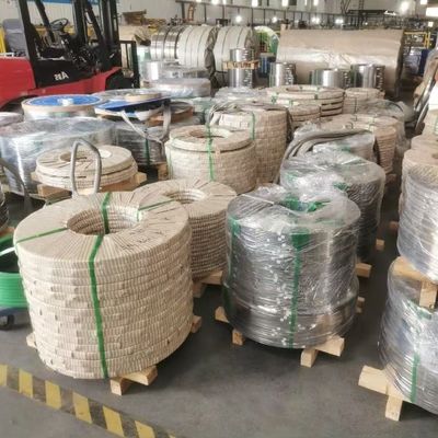 EN 1.4404 Stainless Steel Strip SS Roll 0.1 - 3.0mm Slit Cutting Without Burr
