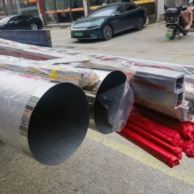 304 Bright Polished Stainless Steel Tube Round / Square / Hexagonal SS Pipe