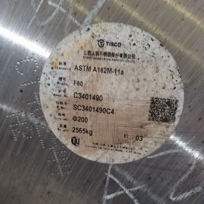 ASTM A182M F60 Duplex Stainless Steel Rod / Peeling Finish F60 Shaft Bars