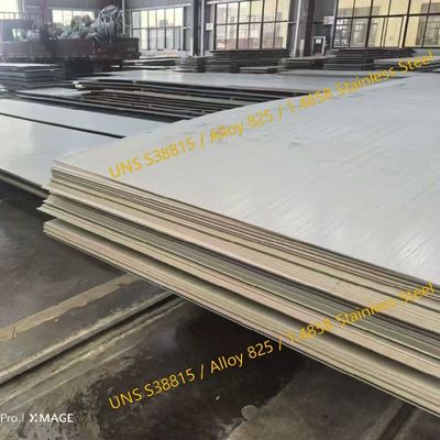 UNS S38815 / Alloy 825 / 1.4858 Stainless Steel Plate Hot Rolled 3.0 - 40.0mm Thickness