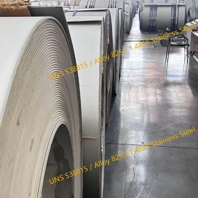 UNS S38815 / Alloy 825 / 1.4858 Stainless Steel Plate Hot Rolled 3.0 - 40.0mm Thickness