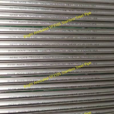 Bright Annealed TP310S Stainless Steel Seamless Pipe ±0.05mm Diameter Tolerance