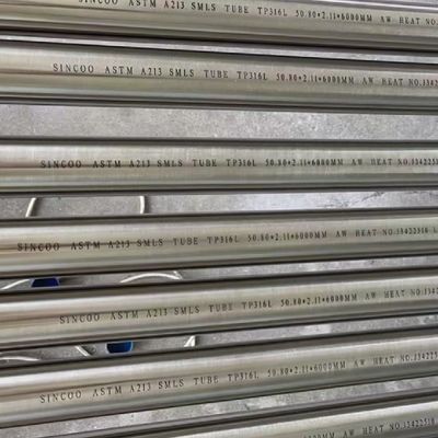 Bright Annealed SS Pipe SCH40S SCH80S Stainless Steel Tube in 6m Length Cutting Short Pieces
