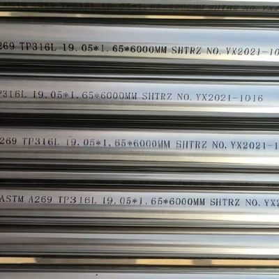 TP316L/1.4404 Stainless Steel Seamless Pipe Bright Annealed SS Pipe For Instrumentation Equipment