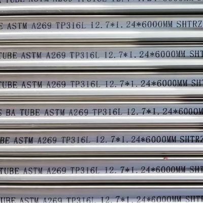 TP316L/1.4404 Stainless Steel Seamless Pipe Bright Annealed SS Pipe For Instrumentation Equipment