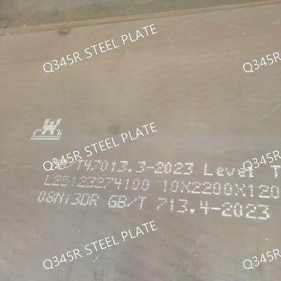 Q345R Steel Plate Thickness 6.0 - 50.0mm For Pressure Vessel 1500mm 2000mm 2200mm Width