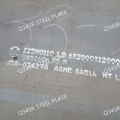 Q345R Steel Plate Thickness 6.0 - 50.0mm For Pressure Vessel 1500mm 2000mm 2200mm Width