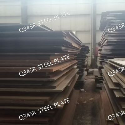 Q345R Steel Plate / Alloy Plate 345R Thickness 6.0 - 250mm Custom Cutting Any Size