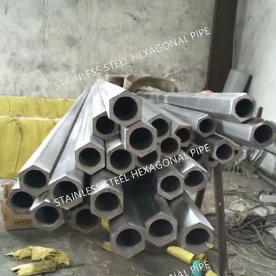 Seamless 304 316L Hexagonal Stainless Steel Pipe Inner Diameter 6 - 70mm