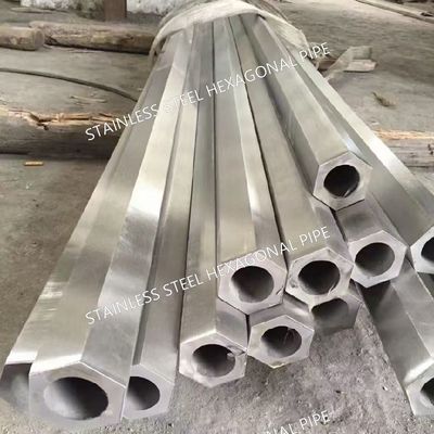 Seamless 304 316L Hexagonal Stainless Steel Pipe Inner Diameter 6 - 70mm