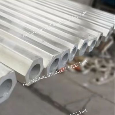 TP304 Stainless Steel Hexagonal Pipe Tube Hot Rolled Bright Polished Hairline Finishing SS Pipe
