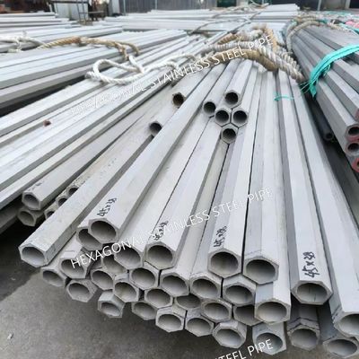 TP304 Stainless Steel Hexagonal Pipe Tube Hot Rolled Bright Polished Hairline Finishing SS Pipe
