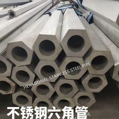 TP304 Stainless Steel Hexagonal Pipe Tube Hot Rolled Bright Polished Hairline Finishing SS Pipe