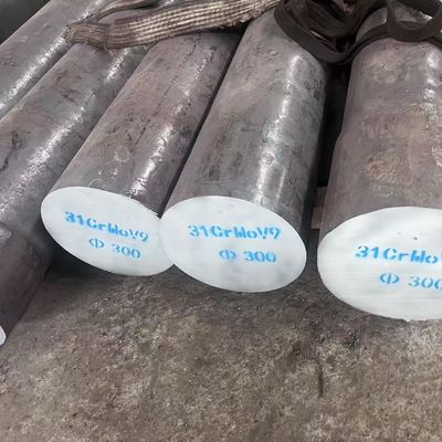 31CrMoV9 Round Bar / 1.8519 Alloy Round Rod Nitriding Steel Forged 300mm Diameter