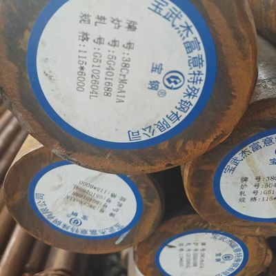 CNC Machining Grade 38CrMoAlA Alloy Steel Round Bar Alloy 31CrMoV9 / 1.8509 Steel Rod