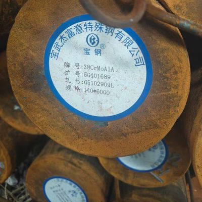 CNC Machining Grade 38CrMoAlA Alloy Steel Round Bar Alloy 31CrMoV9 / 1.8509 Steel Rod