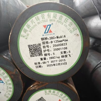 38CrMoAlA Chrome-Molybdenum-Aluminum Alloy Steel Round Bar For Industrial
