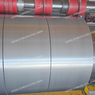 Precision SUS301 Stainless Steel Strip High Strength Cold Rolled Spring Hard Finish
