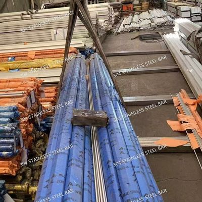 304 Stainless Steel Bright Round Bar High Polished Surface, ASTM A276 Certified