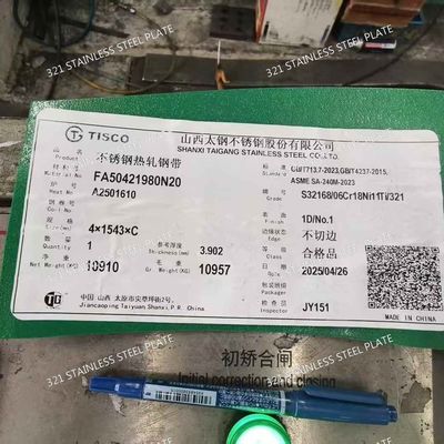 321 Stainless Steel Plate High-Temperature Resistant Titanium Stabilized Grade