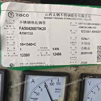 321 Stainless Steel Plate High-Temperature Resistant Titanium Stabilized Grade