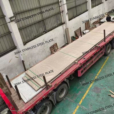 Heat-Resistant 304H SS Plate For Furnace Components Pressure Vessels Annealed Pickled Surface