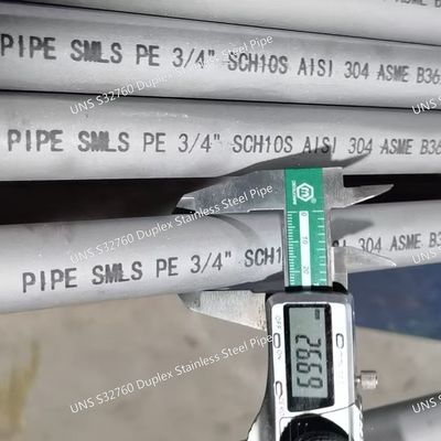 Super Duplex UNS S32760 / EN 1.4501 Stainless Steel Seamless Pipe
